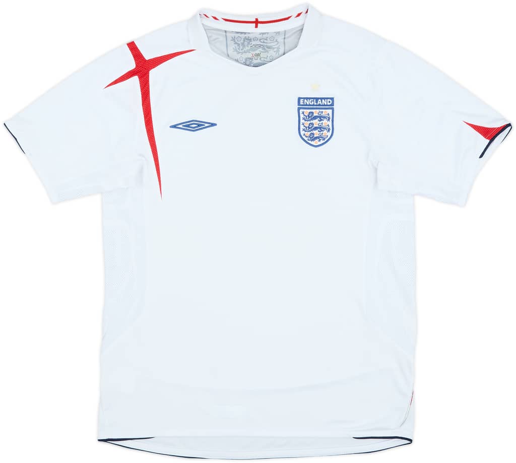 2005-07 England Home Shirt - 5/10 - (S)