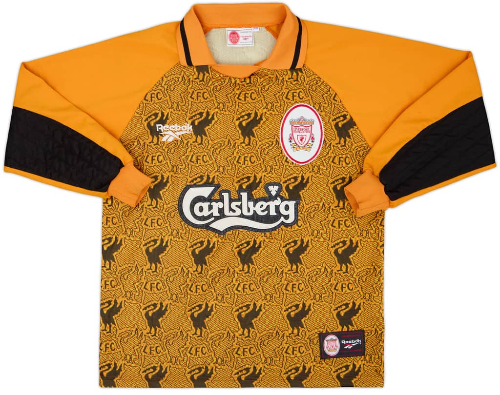 1996-97 Liverpool GK Shirt - 7/10 - (S)