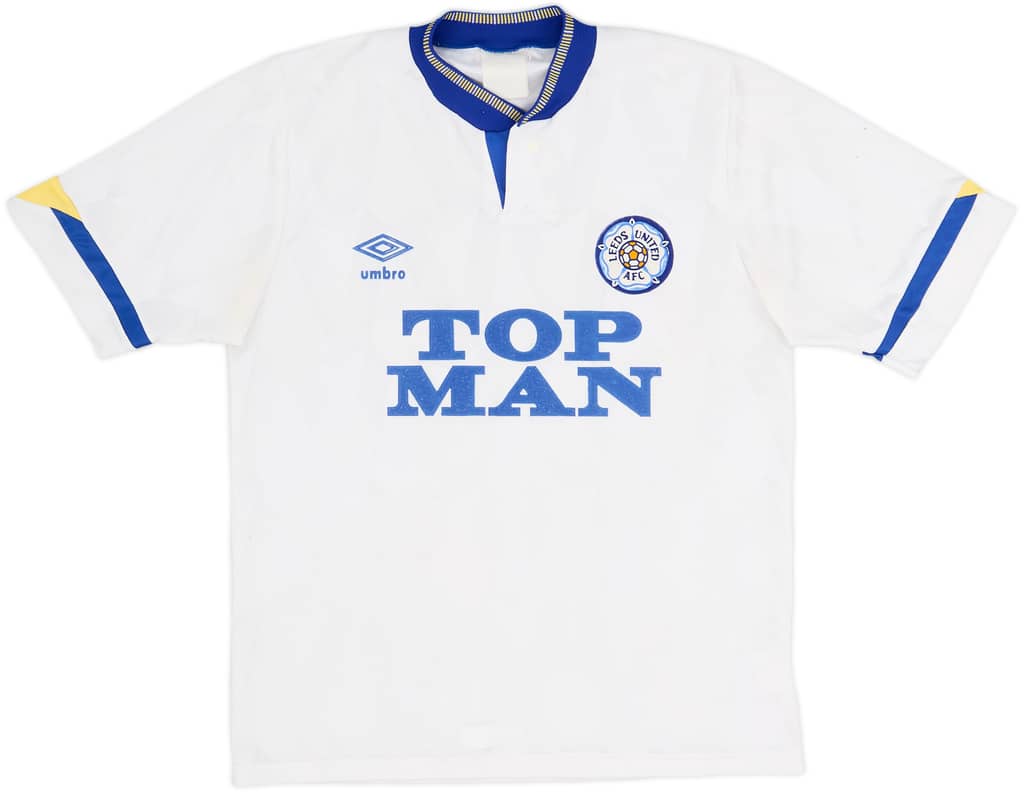 1990-91 Leeds United Home Shirt - 8/10 - (S)
