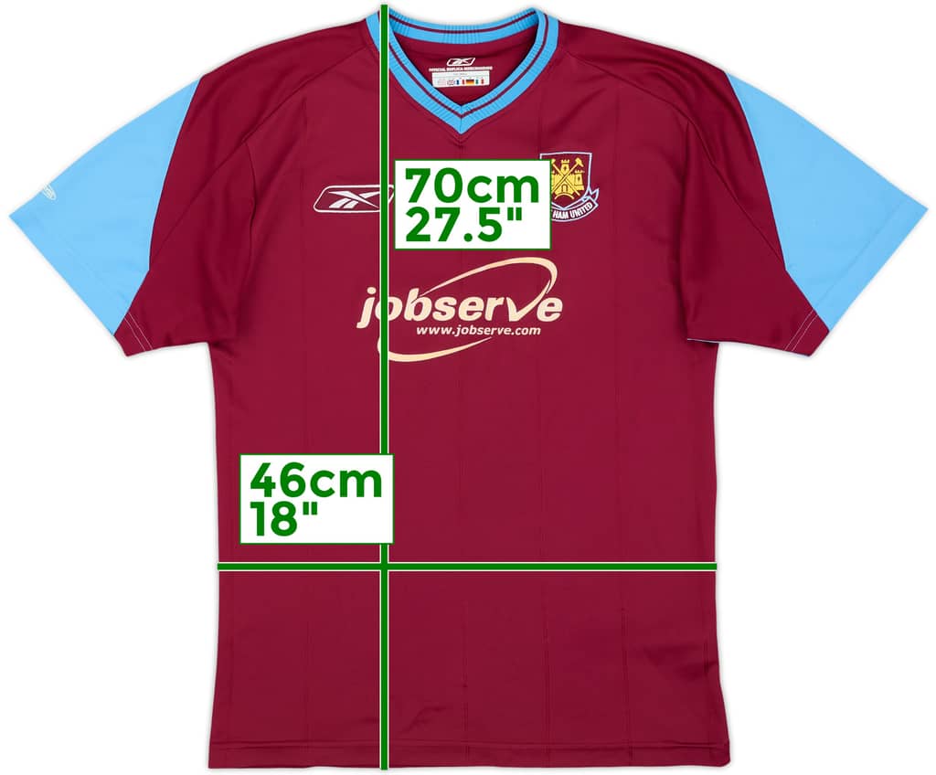 2003-05 West Ham Home Shirt - 7/10 - (S)