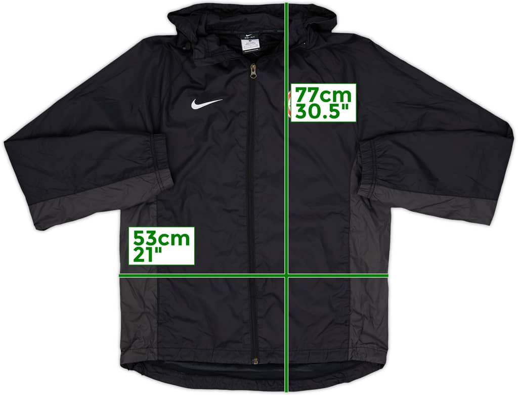 2014-15 Eintracht Frankfurt Nike Hooded Rain Jacket - 9/10 - (S)