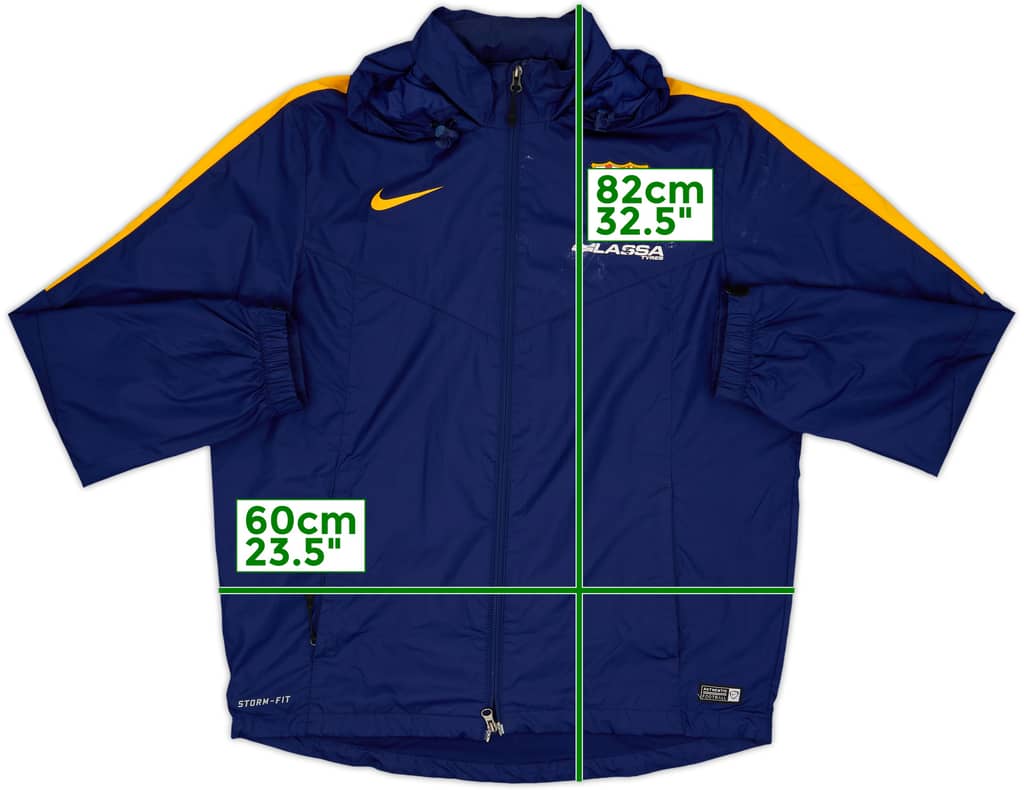 2015-16 Barcelona Nike Hooded Rain Jacket - 7/10 - (L)