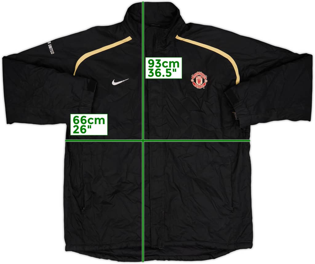 2006-07 Manchester United Nike Padded Bench Coat - 5/10 - (XL)