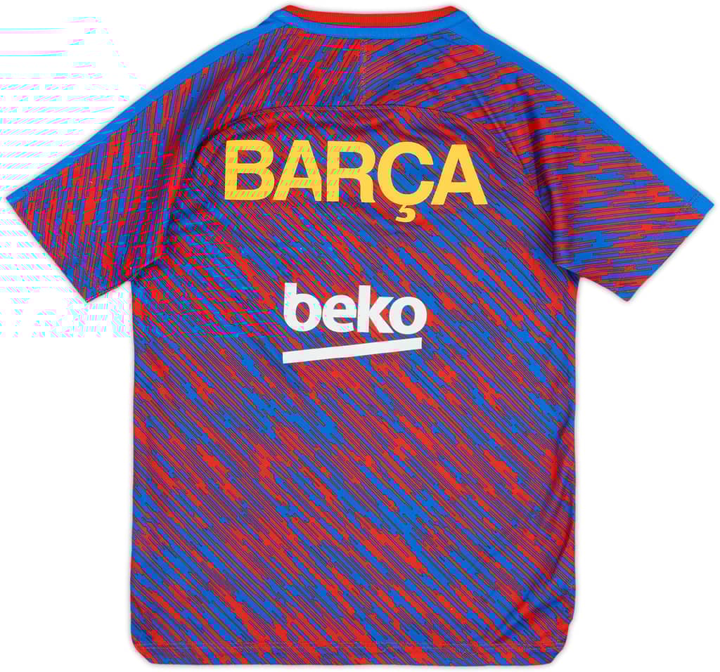 2018-19 Barcelona Nike Training Shirt - 8/10 - (S.Boys)