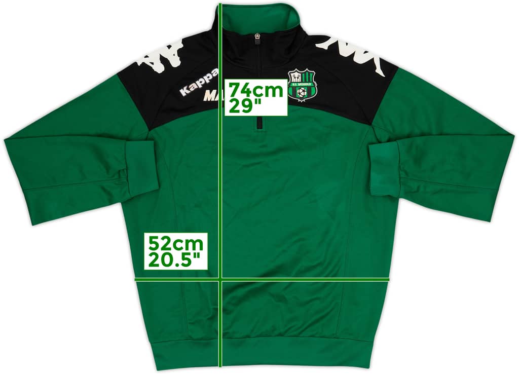 2016-17 Sassuolo Kappa 1/4 Zip Training Top - 6/10 - (L)