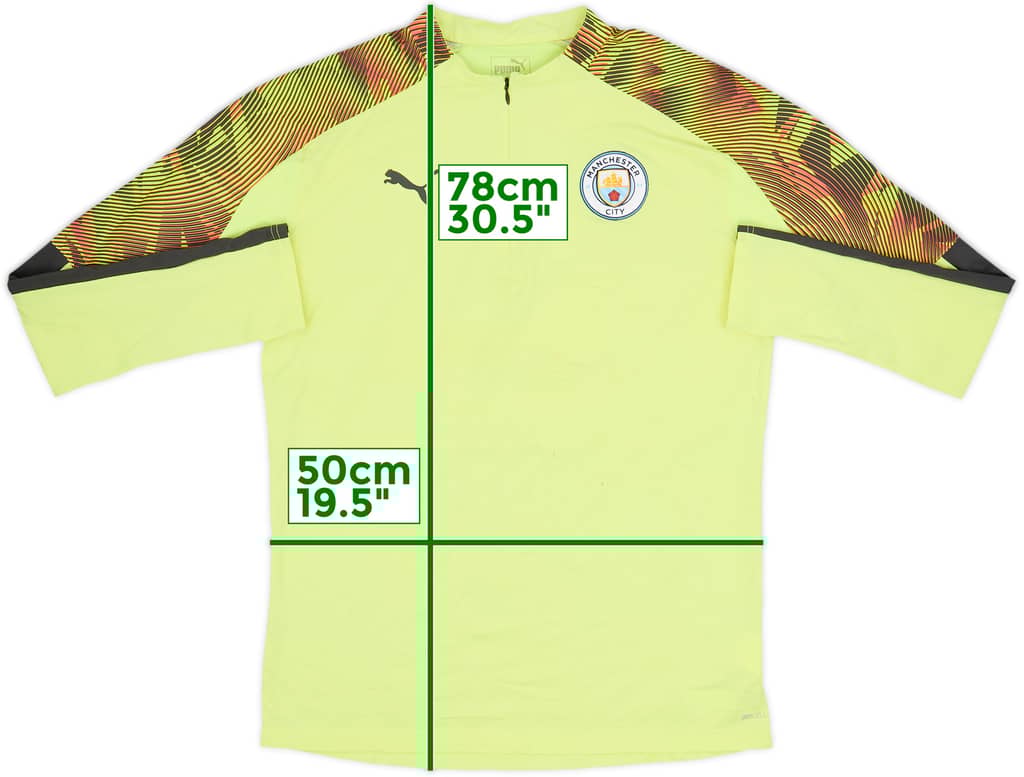 2019-20 Manchester City Puma 1/4 Zip Drill Top - 5/10 - (L)