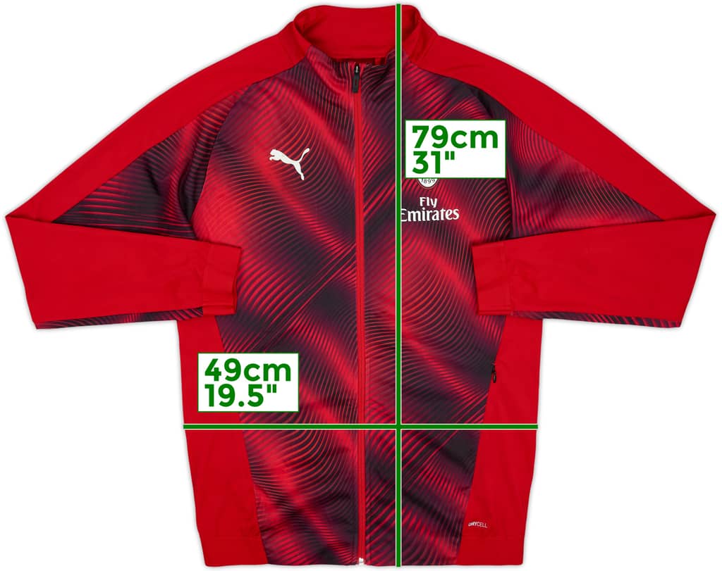 2019-20 AC Milan Puma Track Jacket - 6/10 - (M)