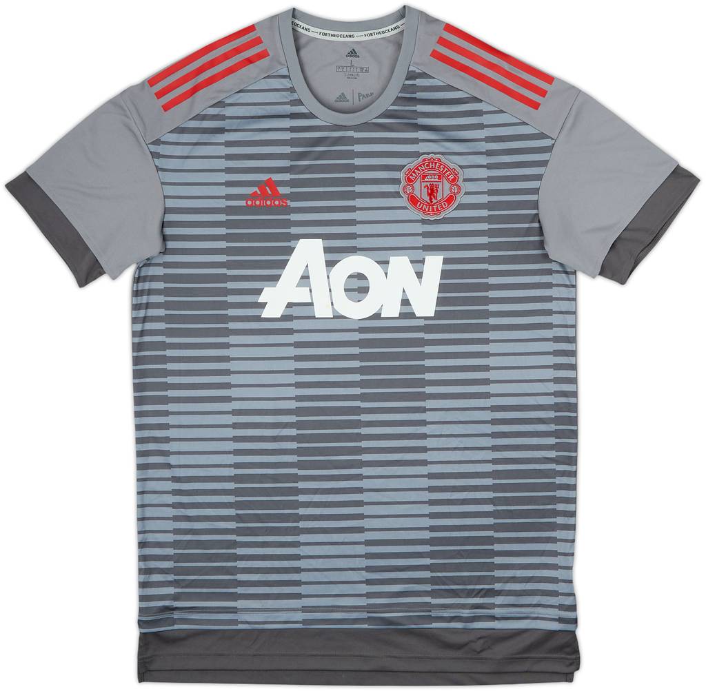 2017-18 Manchester United adidas Training Shirt - 9/10 - (L)