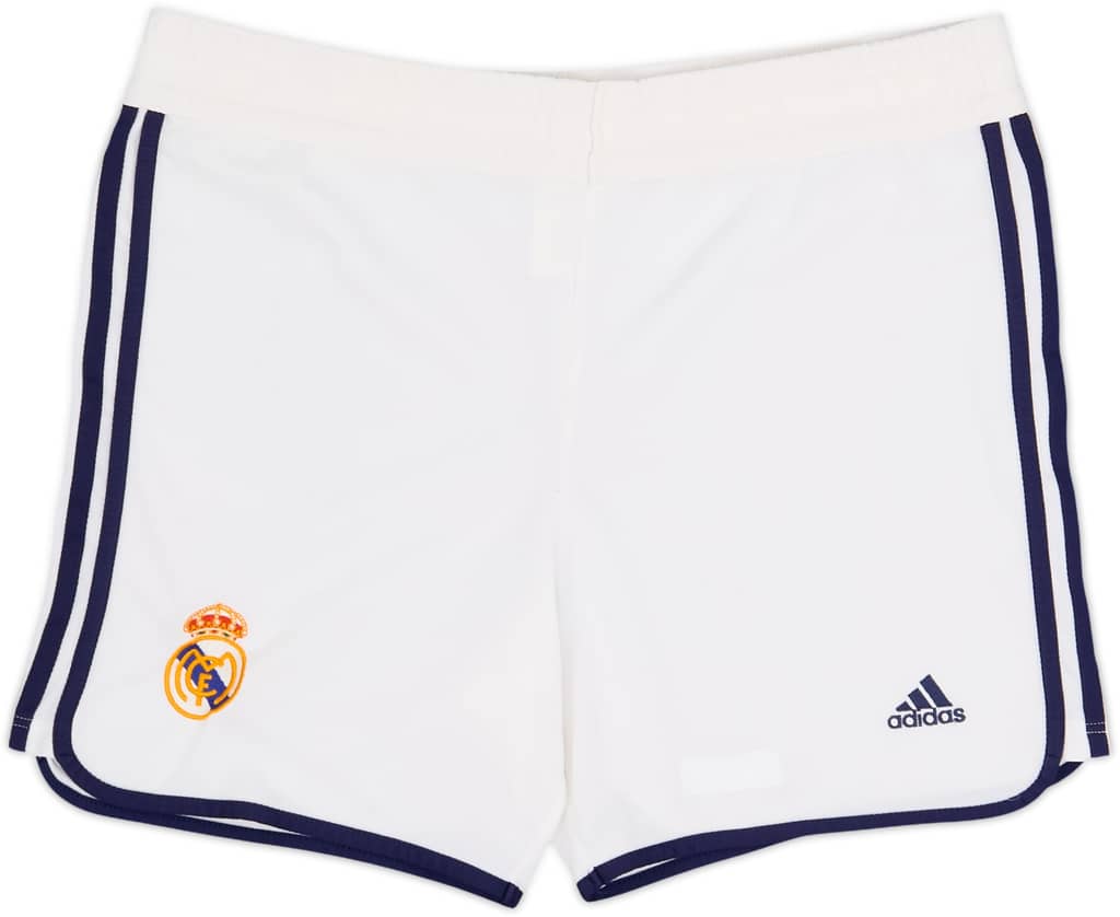 2000-01 Real Madrid Home Shorts - 4/10 - (S)