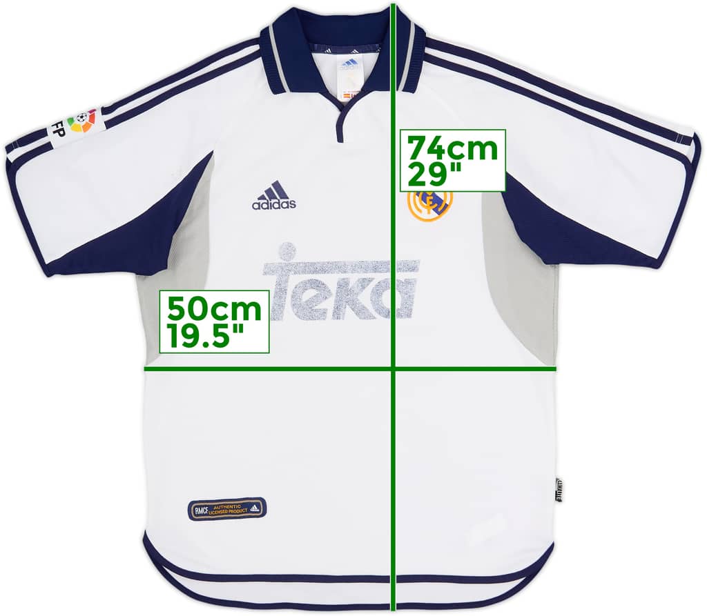2000-01 Real Madrid Home Shirt - 4/10 - (S)
