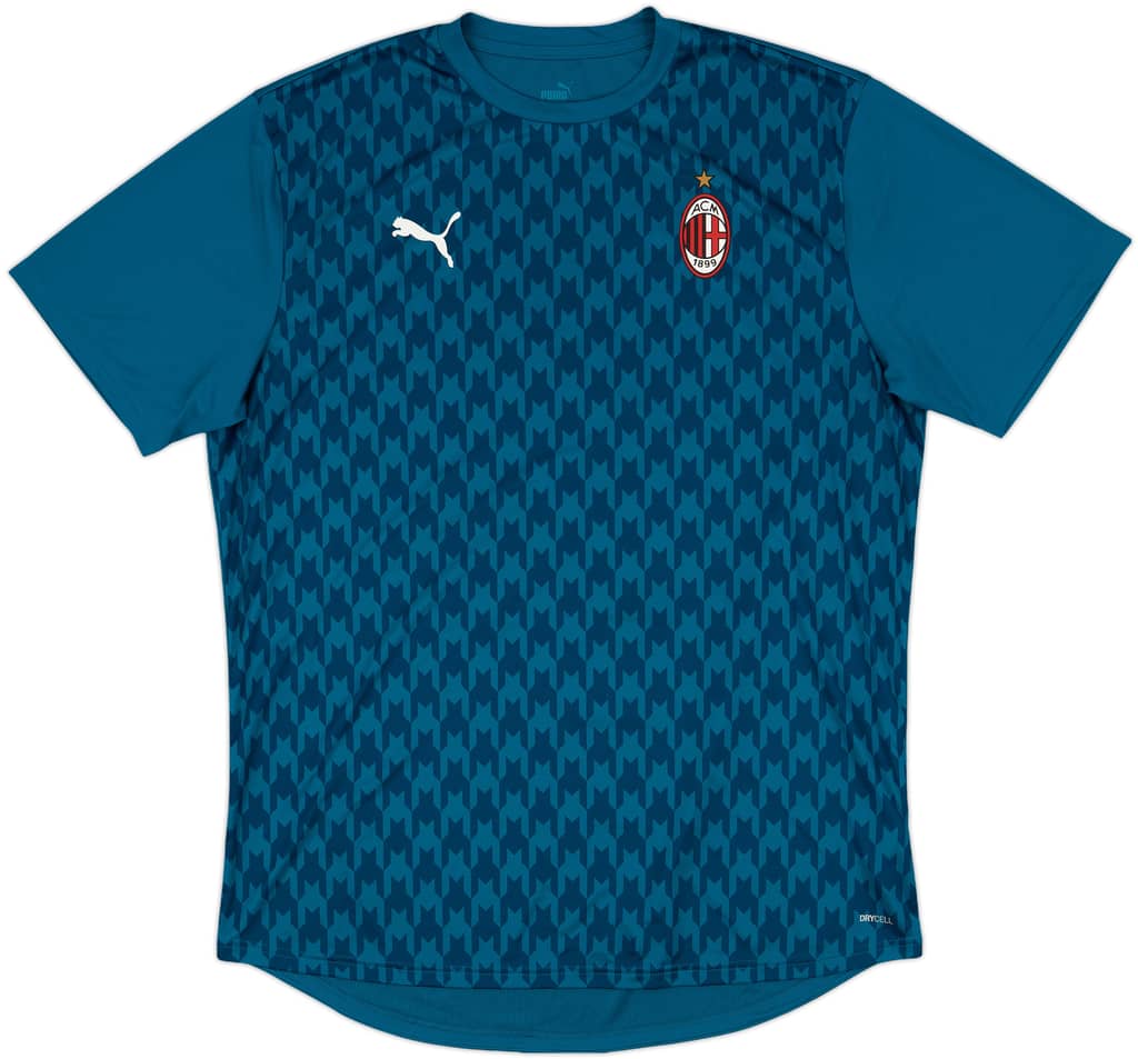 2020-21 AC Milan Puma Pre-Match Training Shirt - 9/10 - (XXL)