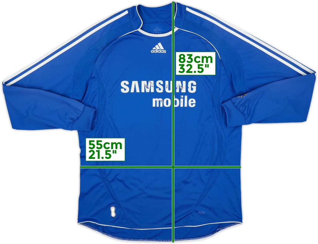 2006-08 Chelsea Home L/S Shirt - 5/10 - (XL)