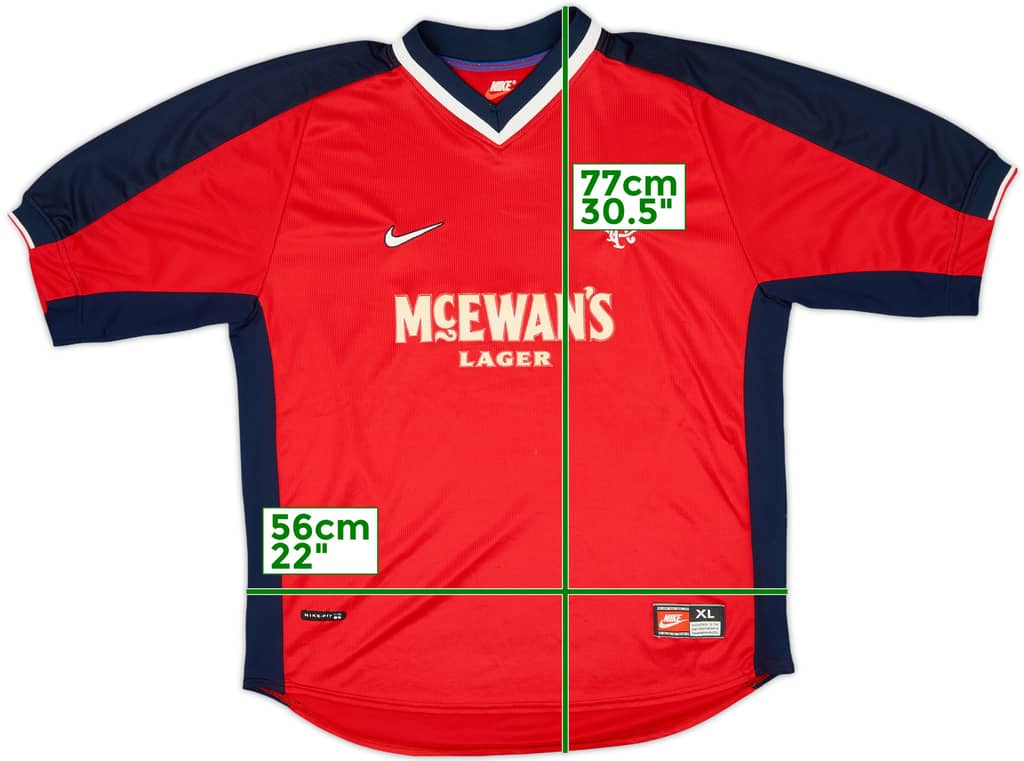 1998-99 Rangers Away Shirt - 9/10 - (XL)