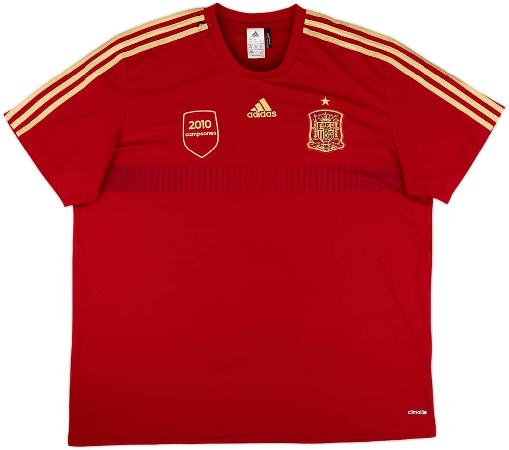 2013-14 Spain '2010 Campeones' adidas Training Shirt - 4/10 - (XXL)