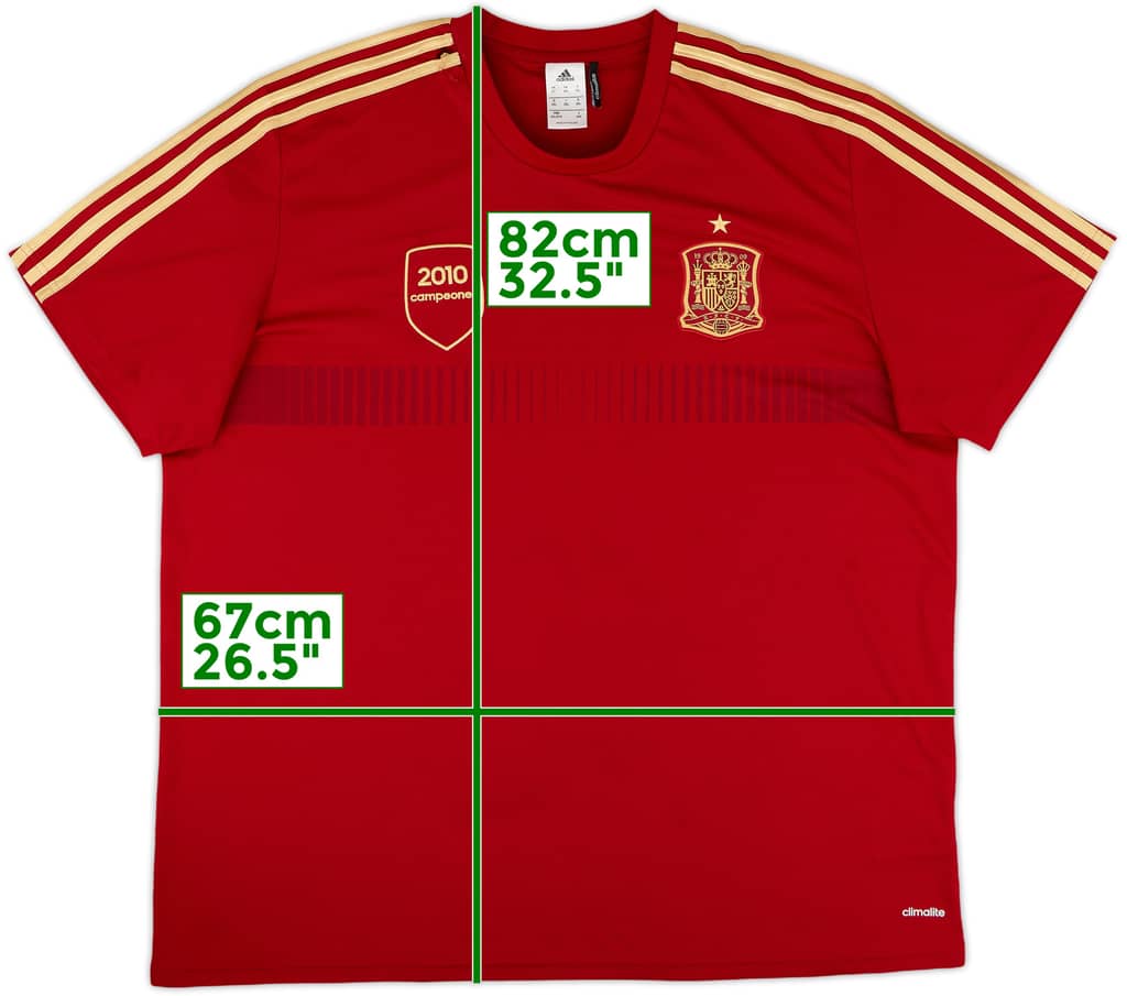 2013-14 Spain '2010 Campeones' adidas Training Shirt - 4/10 - (XXL)