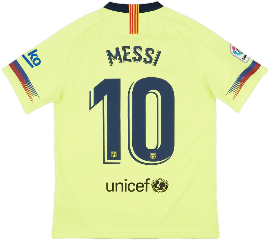 2018-19 Barcelona Away Shirt Messi #10 - 7/10 - (M)