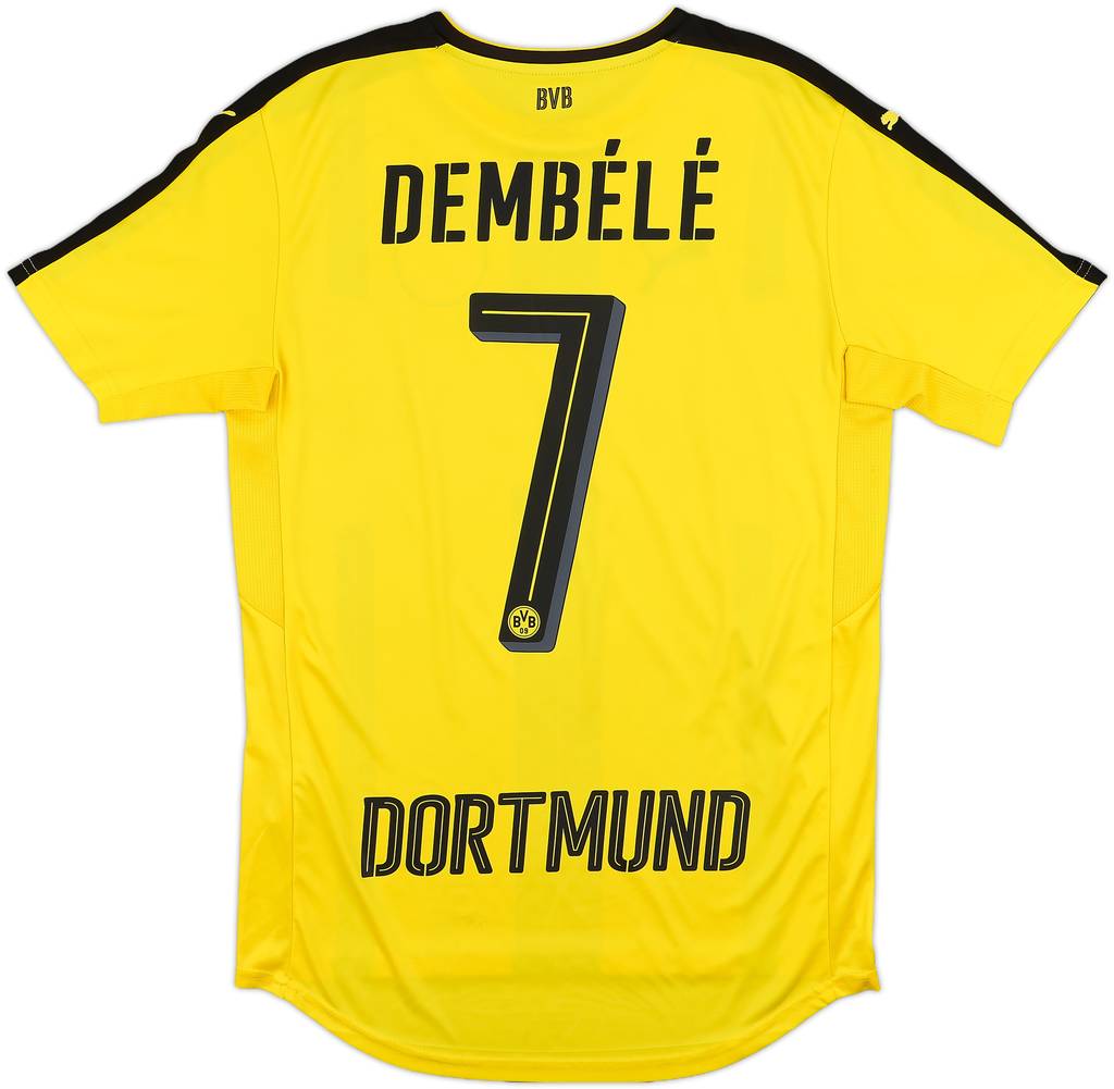 2016-17 Borussia Dortmund Home Shirt Dembele #7 - 8/10 - (S)