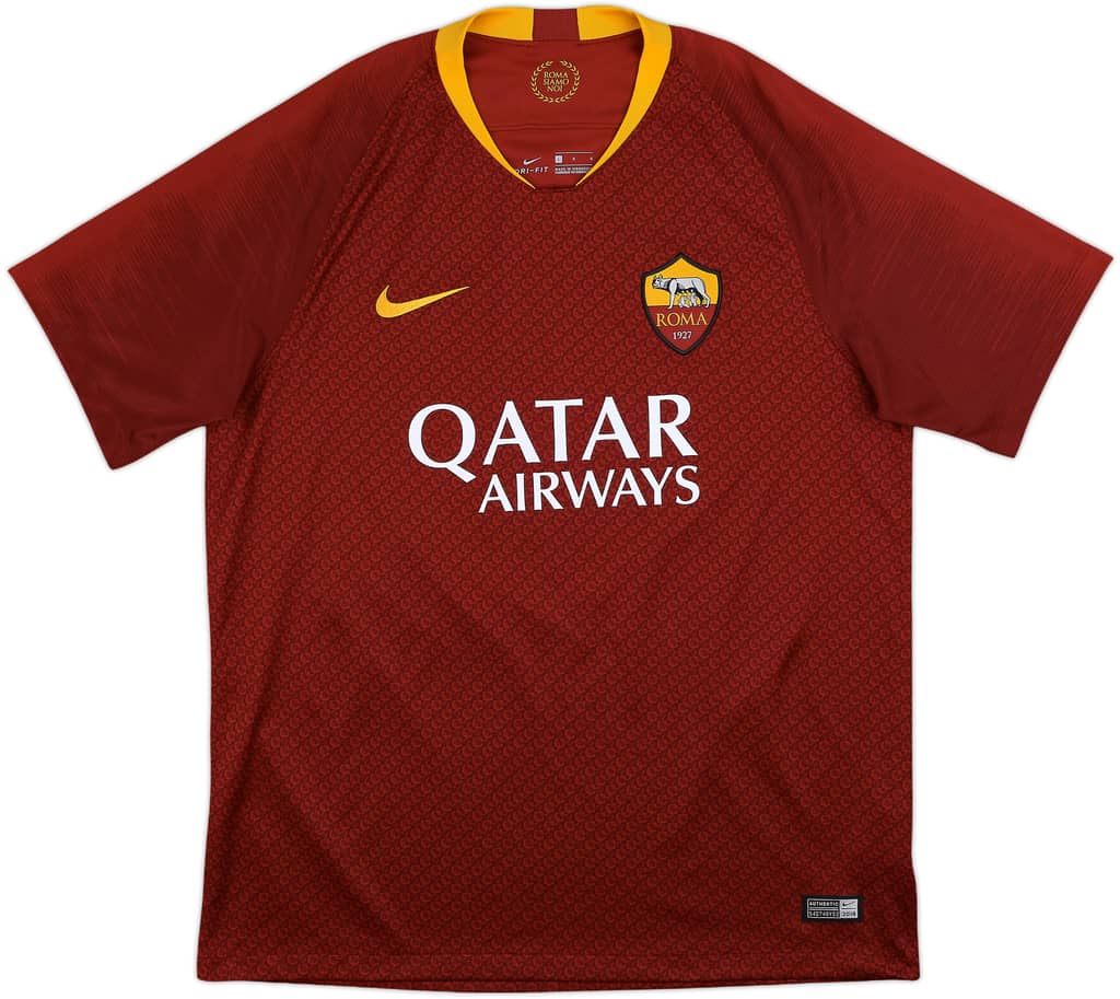 2018-19 Roma Home Shirt Dzeko #9 - 10/10 - (L)
