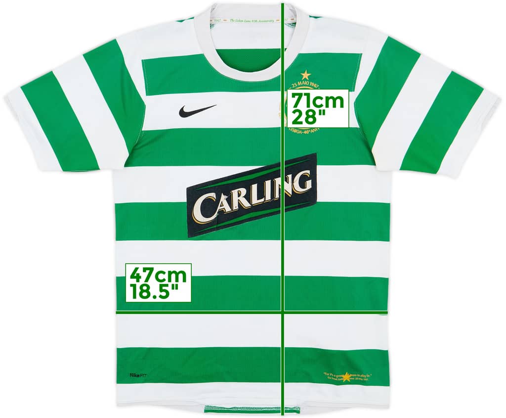 2007-08 Celtic Home Shirt - 4/10 - (S)