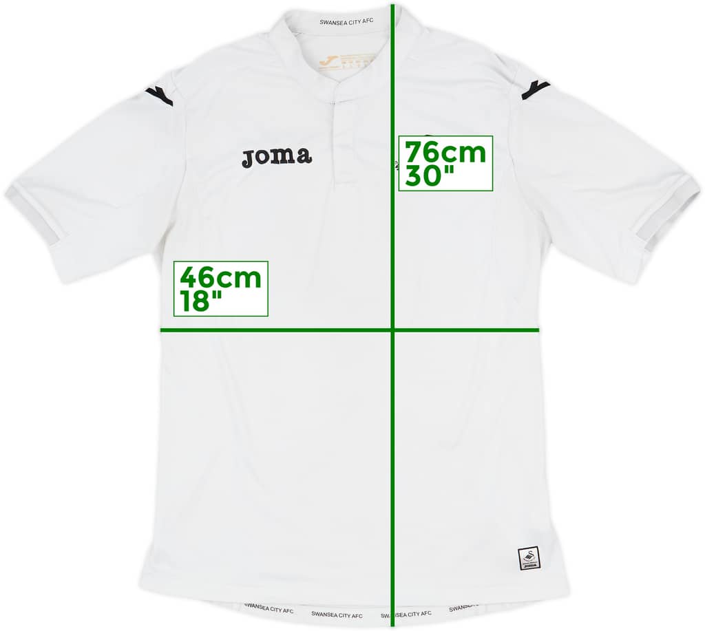 2016-17 Swansea Home Shirt - 7/10 - (L)