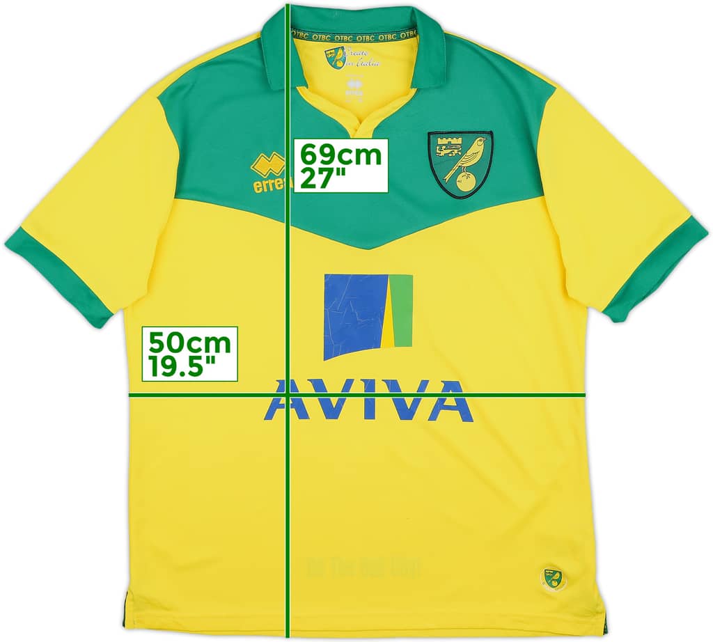 2014-15 Norwich Home Shirt - 6/10 - (M)