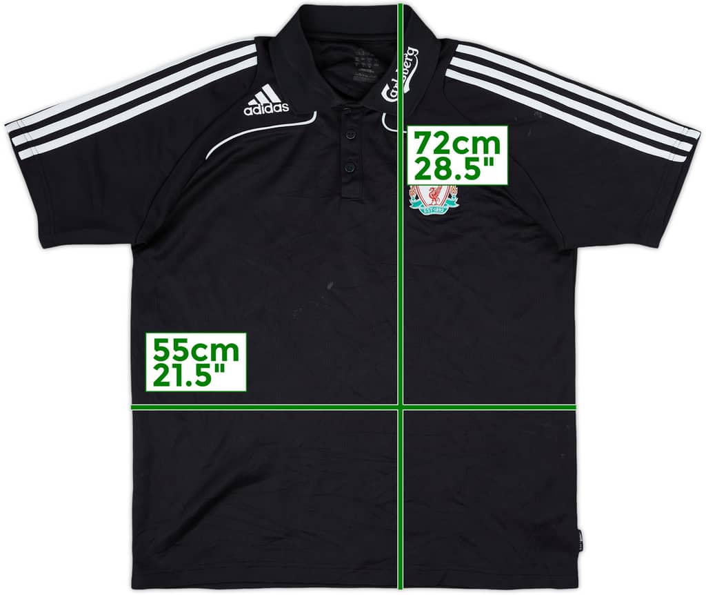 2008-09 Liverpool adidas Polo Shirt - 6/10 - (L)