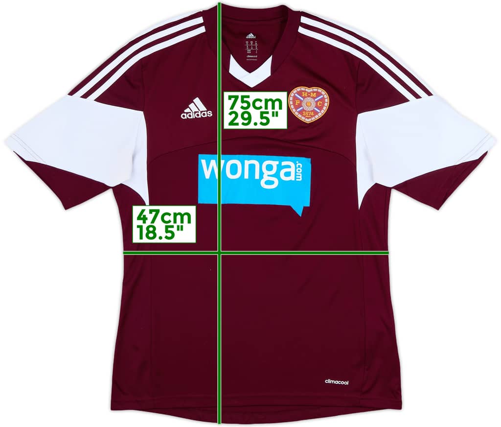 2013-14 Hearts Home Shirt - 6/10 - (M)