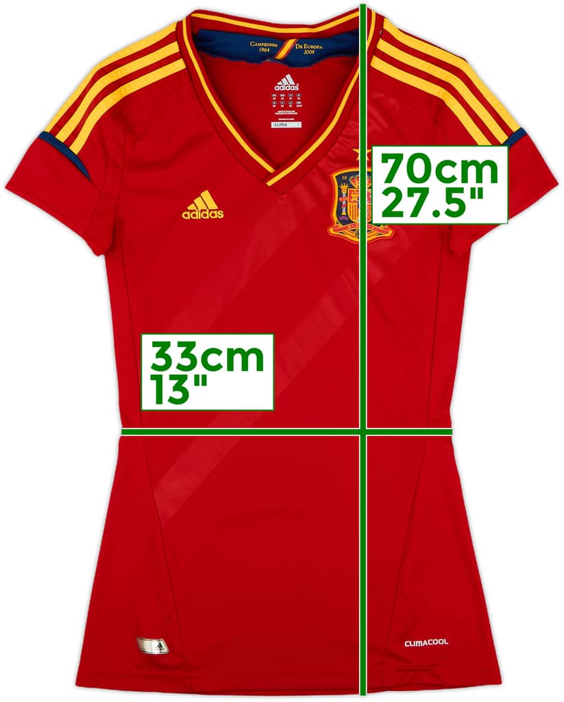 2011-12 Spain Home Shirt - 9/10 - (Women's XS)