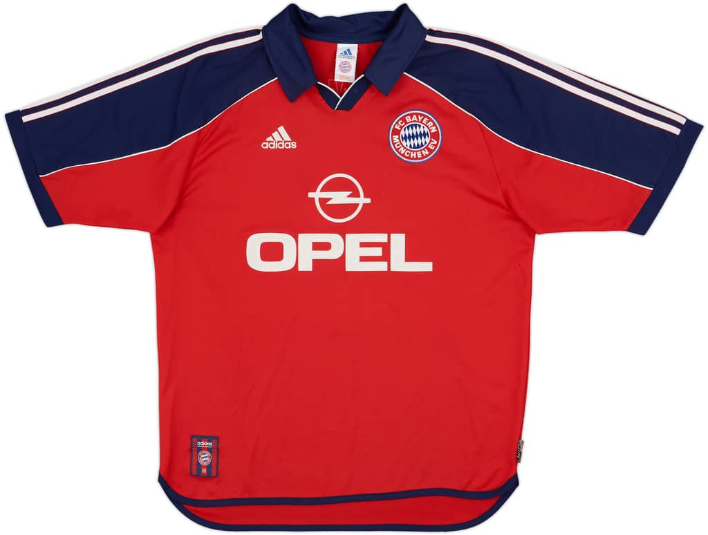 1999-01 Bayern Munich Home Shirt Elber #9 - 6/10 - (L)