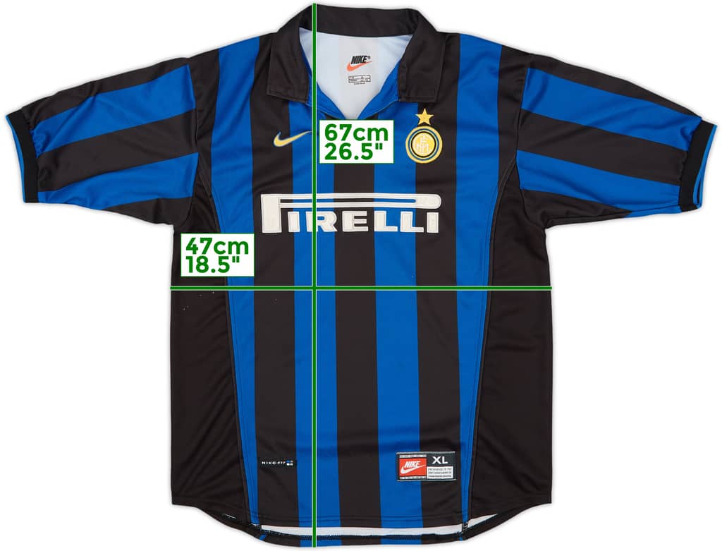 1998-99 Inter Milan Home Shirt - 6/10 - (XL.Boys)