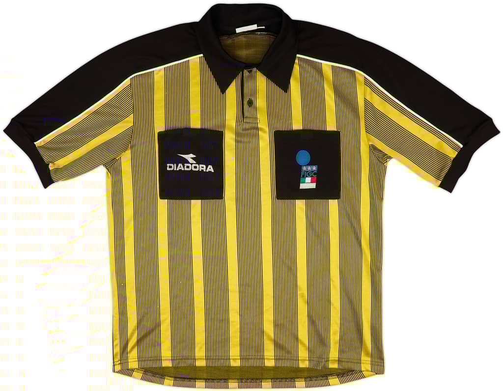 1999-00 Italy FIGC Diadora Referee Shirt - 6/10 - (L)