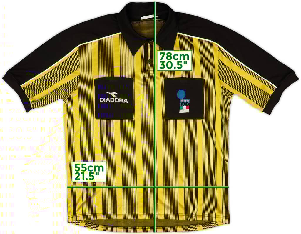 1999-00 Italy FIGC Diadora Referee Shirt - 6/10 - (L)