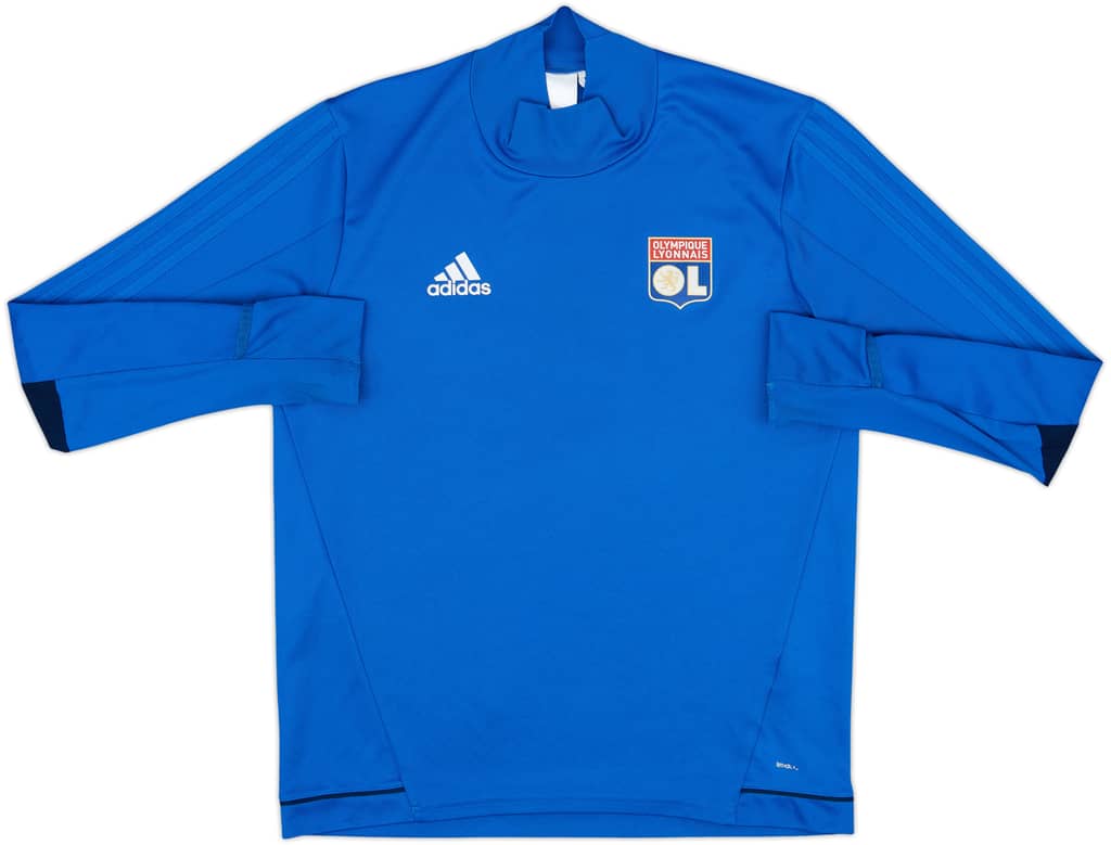 2017-18 Olympique Lyon adidas Drill Top - 6/10 - (L)