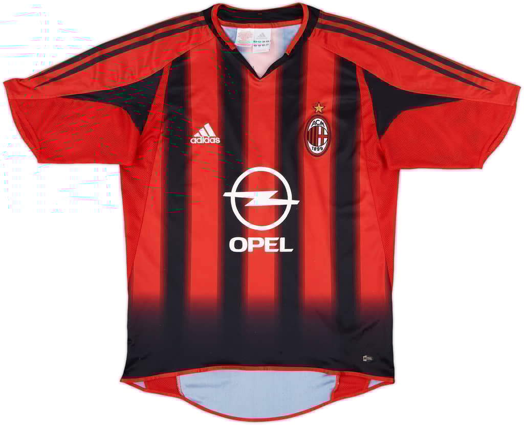2004-05 AC Milan Home Shirt - 9/10 - (XL.Boys)