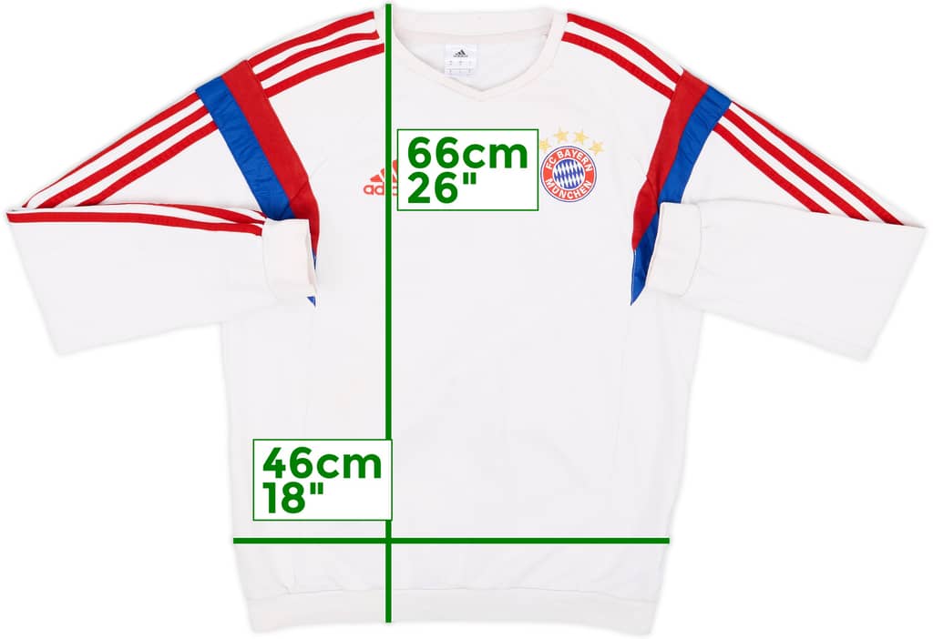 2014-15 Bayern Munich adidas Sweat Top - 5/10 - (S)