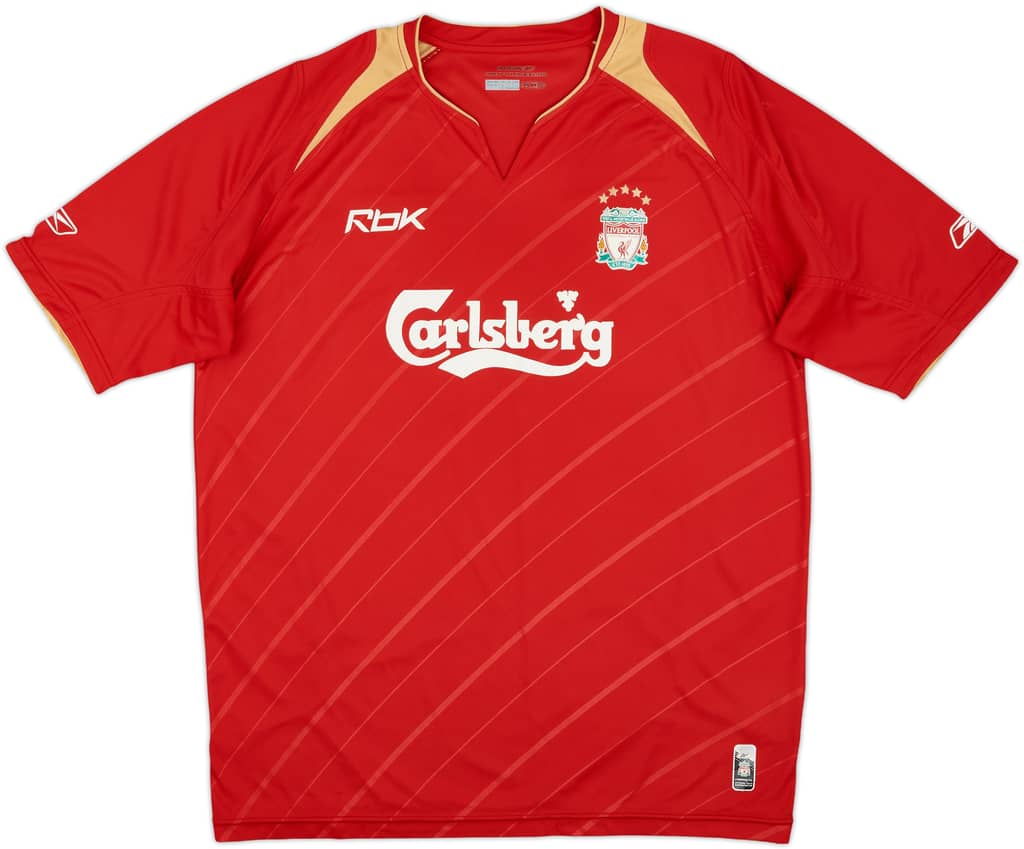 2005-06 Liverpool CL Home Shirt - 7/10 - (L)