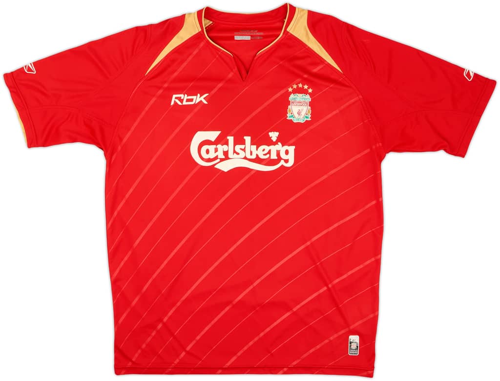 2005-06 Liverpool CL Home Shirt - 5/10 - (L)
