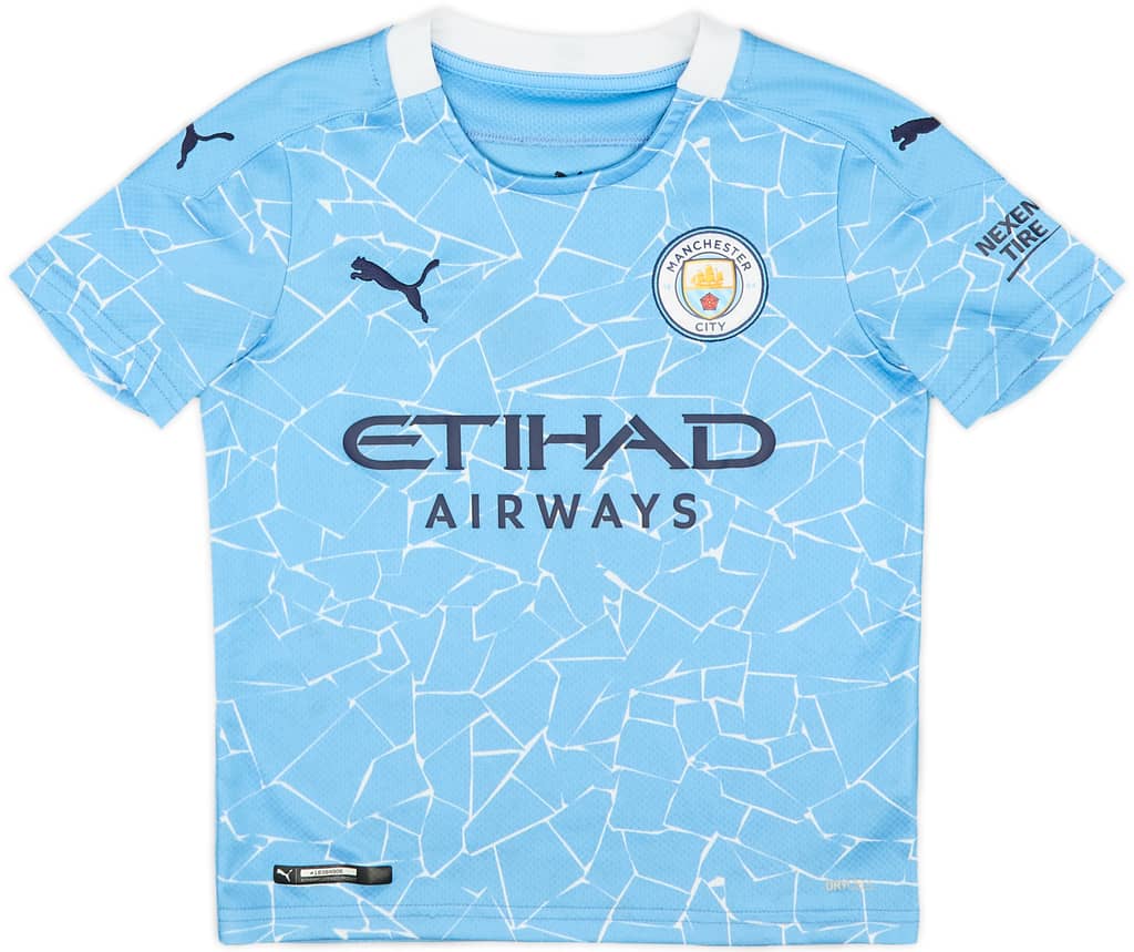 2020-21 Manchester City Home Shirt - 8/10 - (7-8 Years)