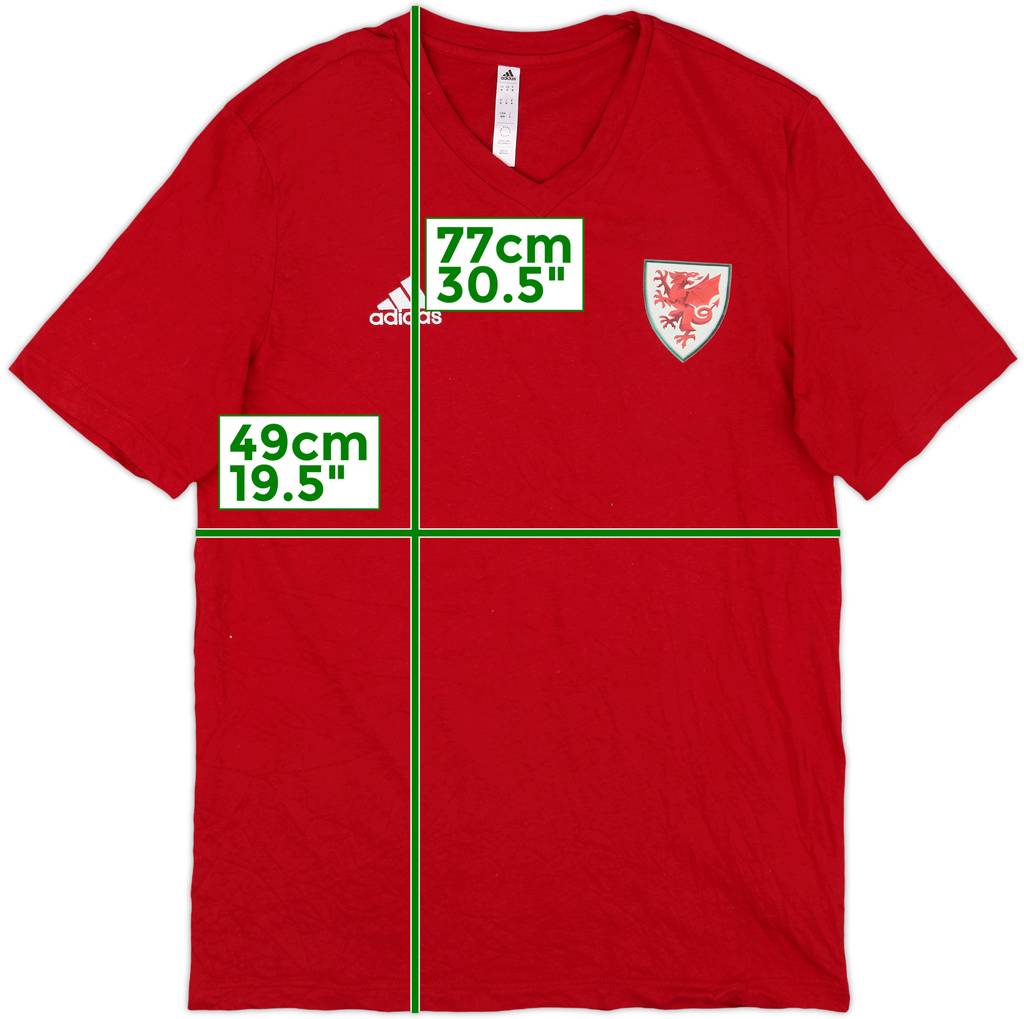 2022-23 Wales adidas Cotton Tee - 8/10 - (M)