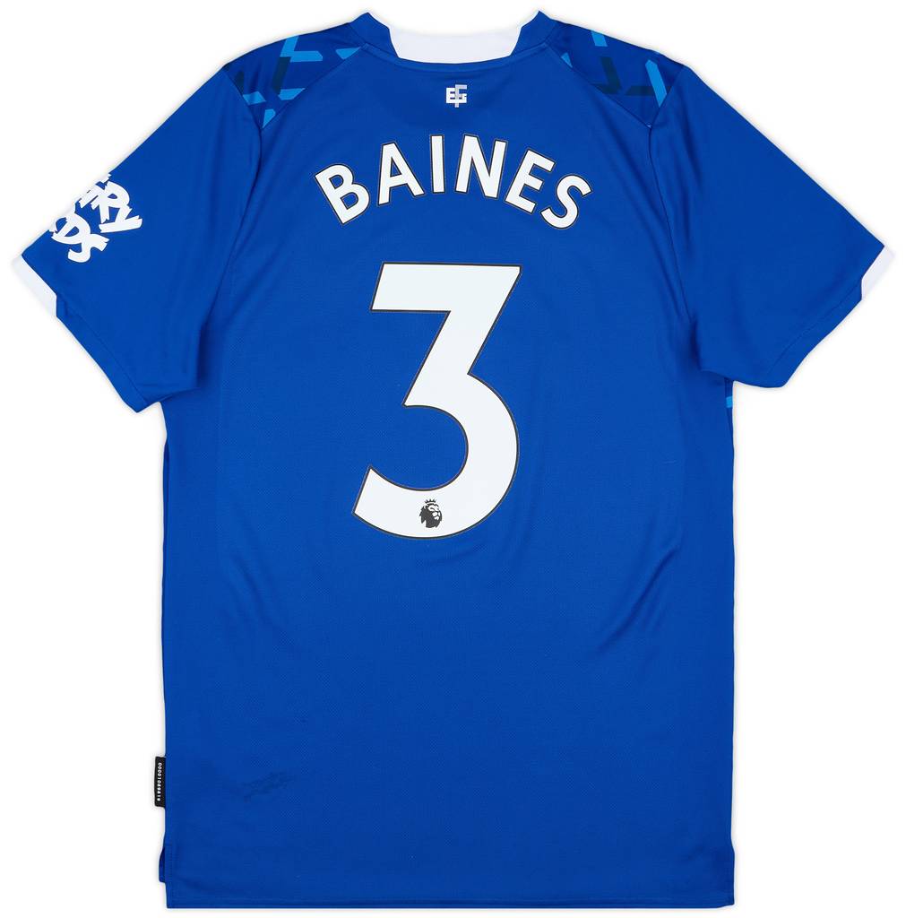 2019-20 Everton Home Shirt Baines #3 - 8/10 - (M)