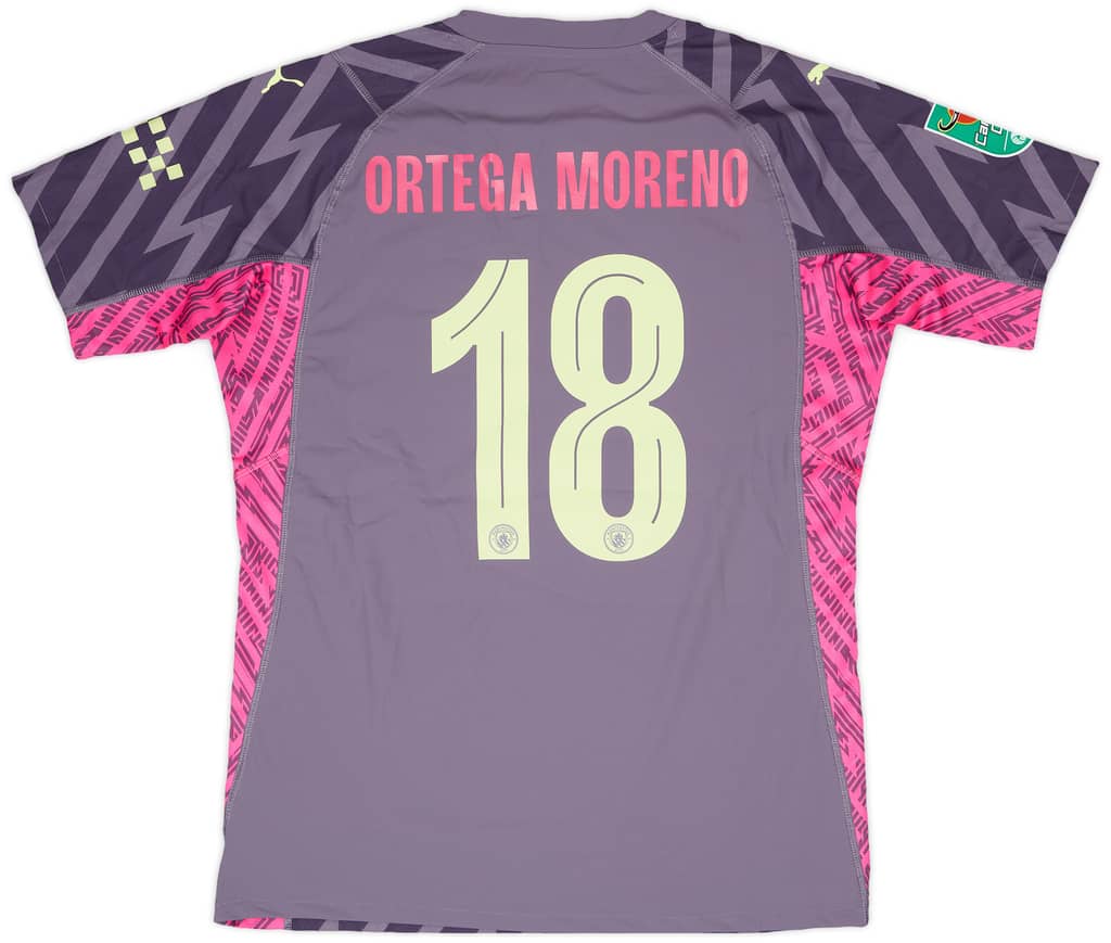 2023-24 Manchester City Match Issue Carabao Cup GK Shirt Ortega Moreno #18