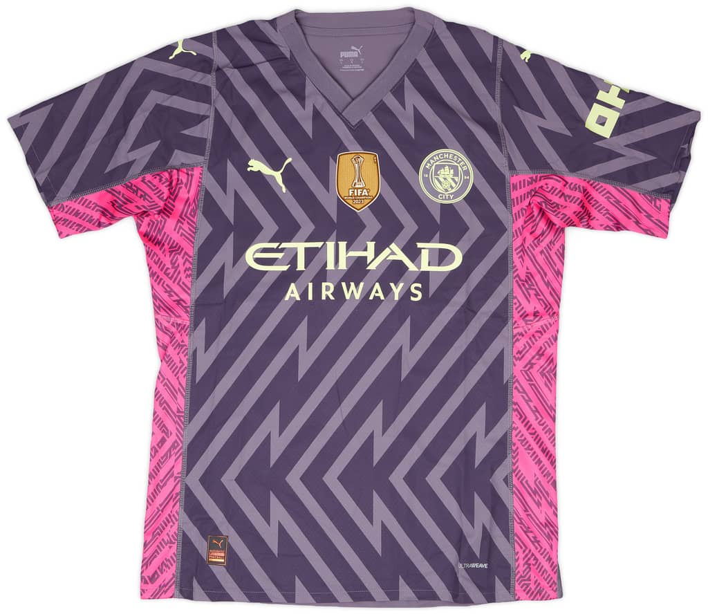 2023-24 Manchester City Match Issue FA Cup GK Shirt Ortega Moreno #18