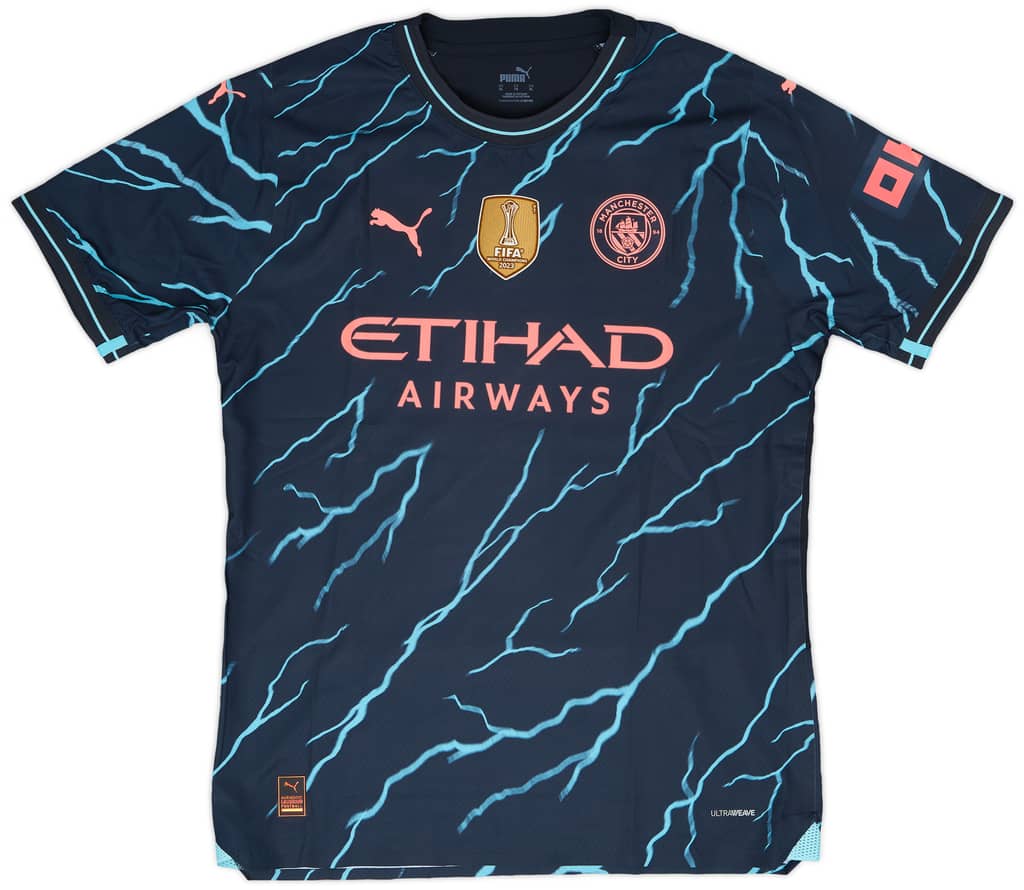2023-24 Manchester City Match Issue FA Cup Third Shirt Akanji #25