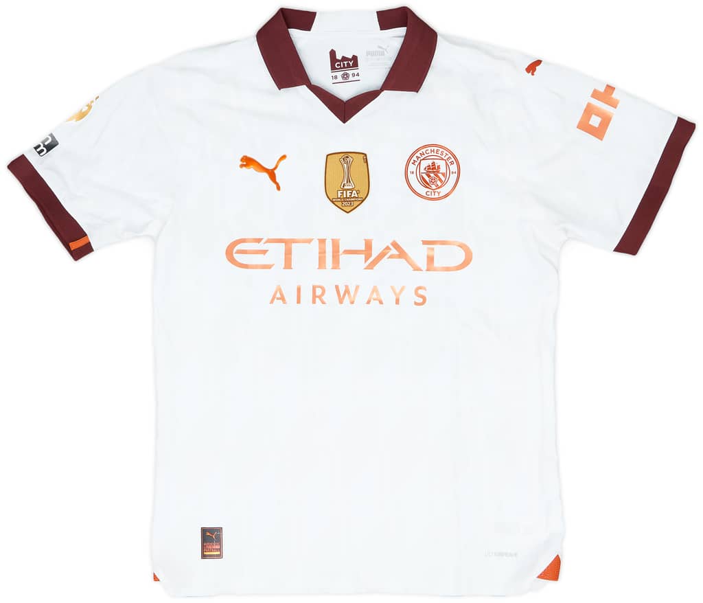 2023-24 Manchester City Match Issue Away Shirt Sergio Gomez #21