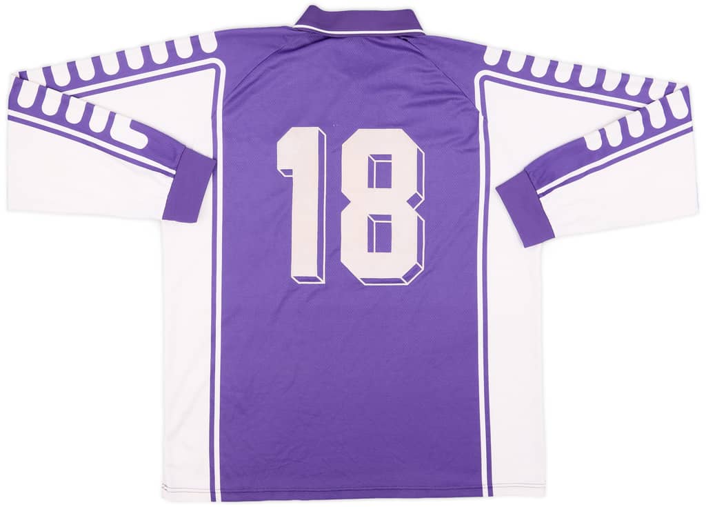 1999-00 Fiorentina Match Issue Home L/S Shirt #18