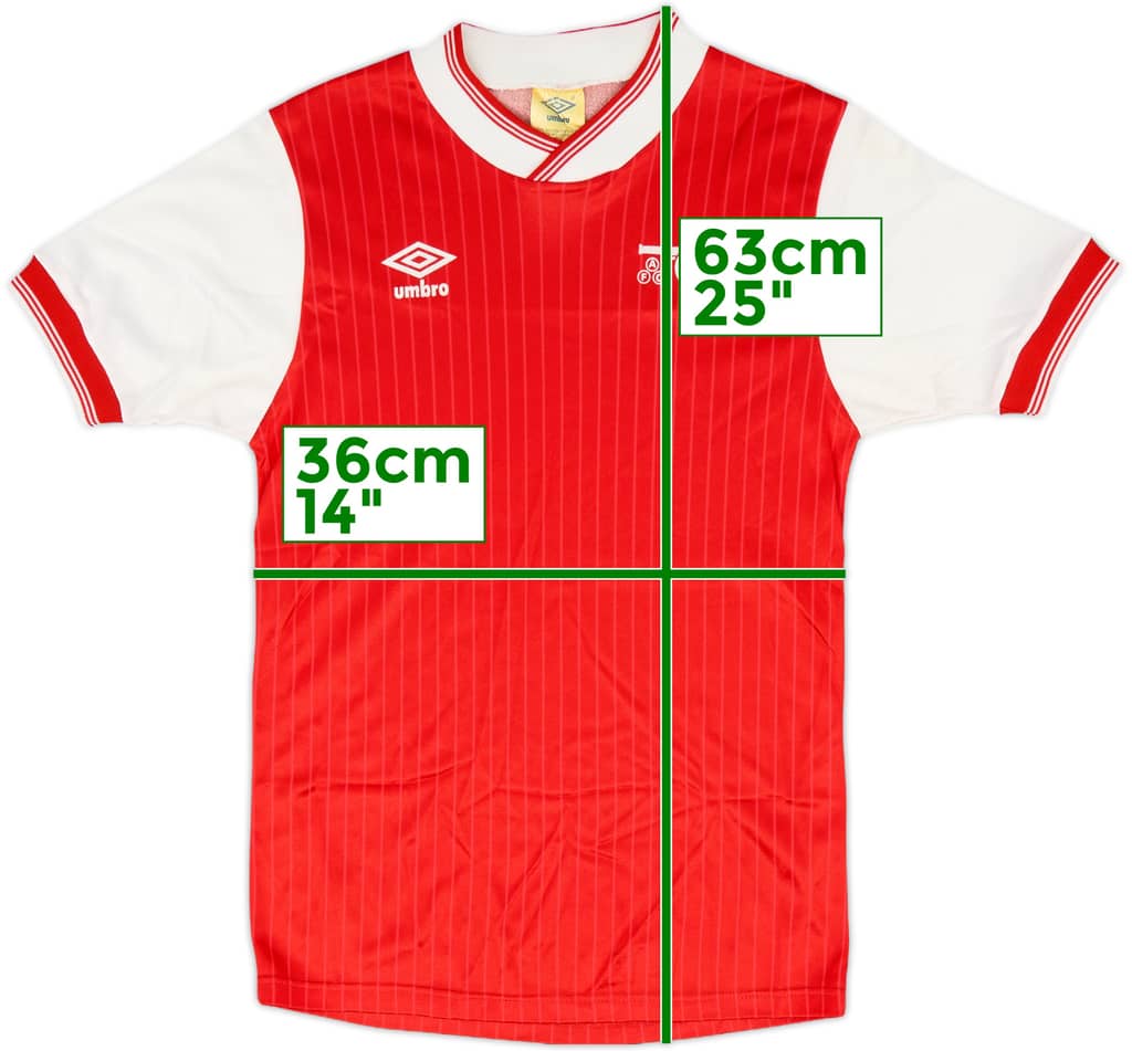 1986-88 Arsenal Home Shirt - 9/10 - (S)