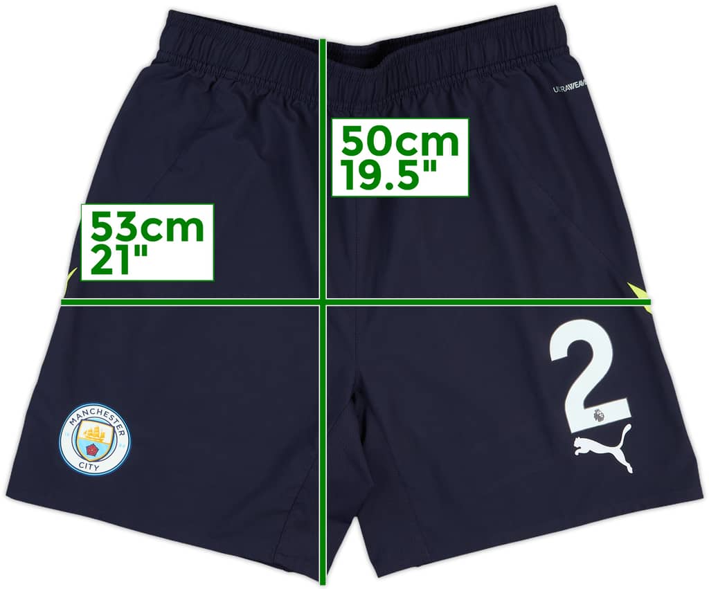 2024-25 Manchester City Match Issue Away Shorts #2 (Walker)