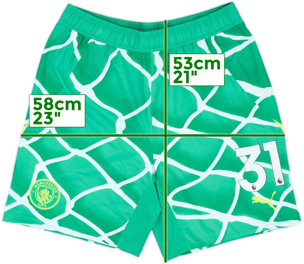 2024-25 Manchester City Match Issue GK Shorts #31 (Ederson)