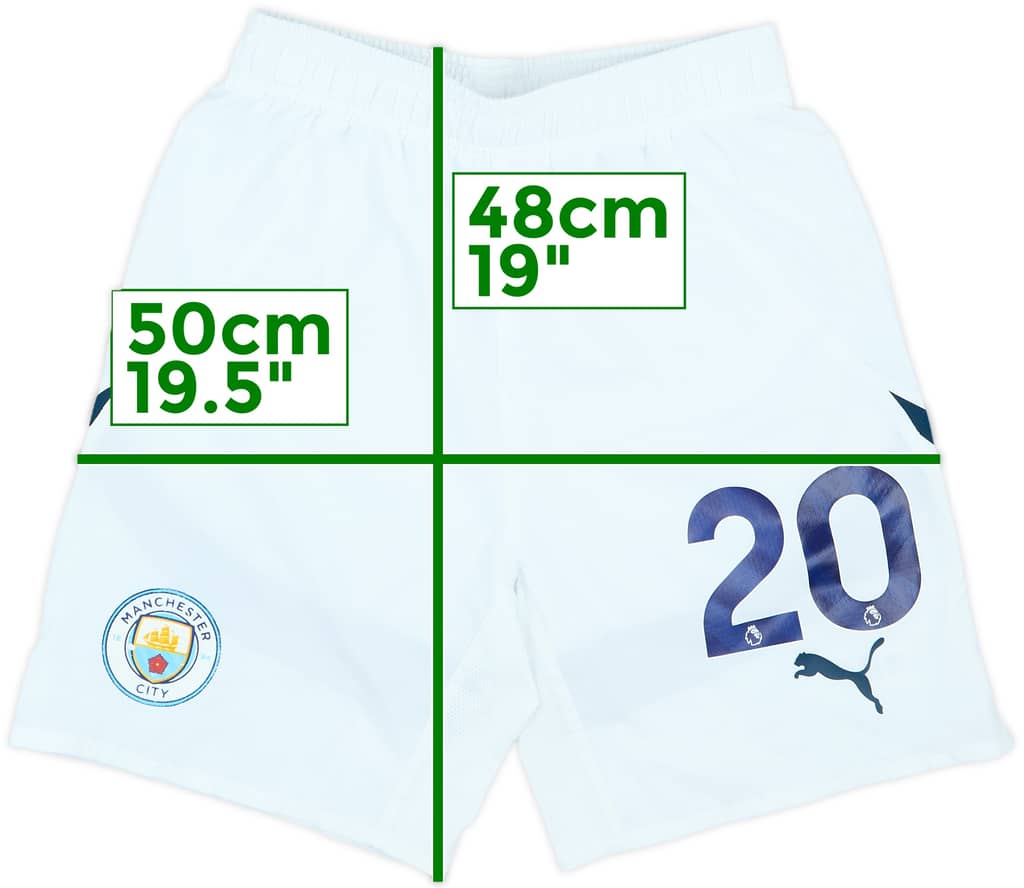 2024-25 Manchester City Match Issue Home Shorts #20 (Bernardo Silva)