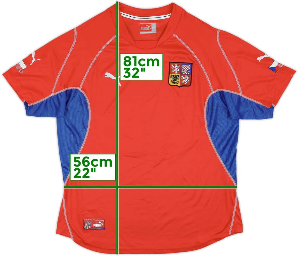 2002-04 Czech Republic Home Shirt - 8/10 - (XXL)